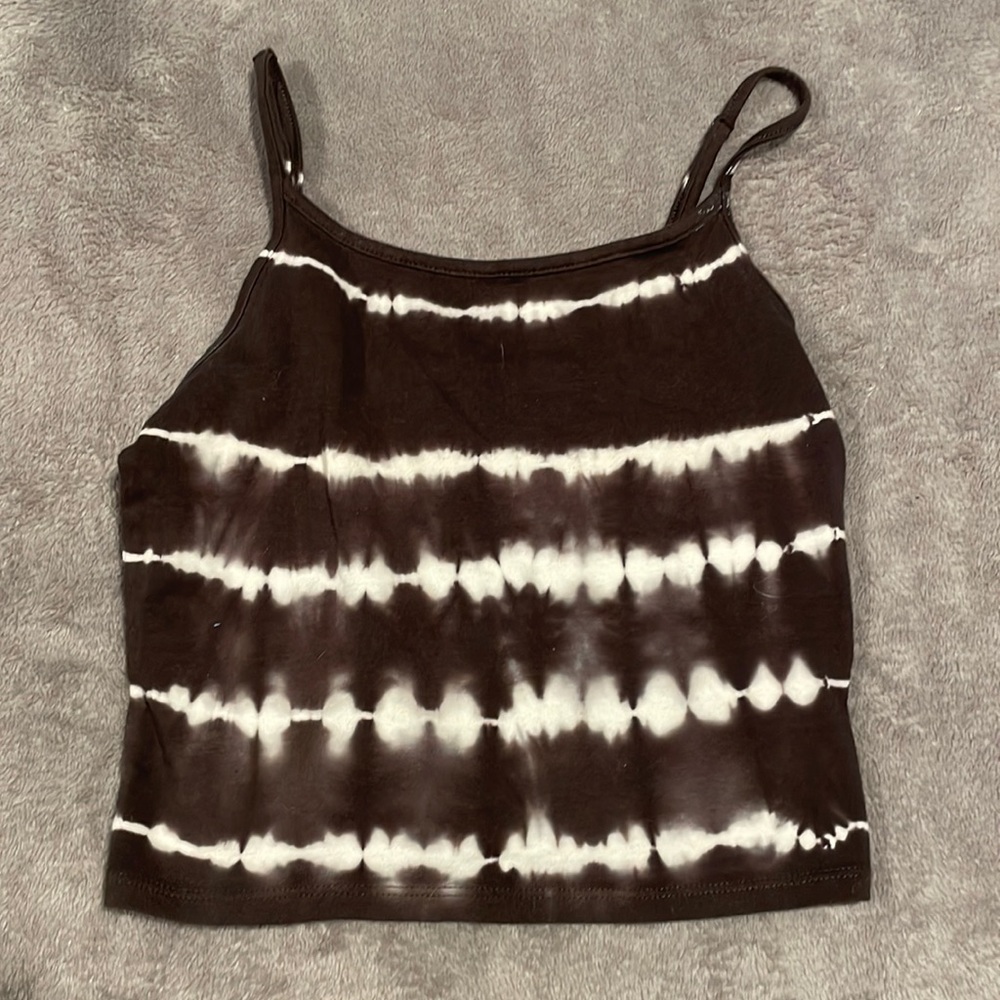 American Eagle Brown Wash-Style Tank XS